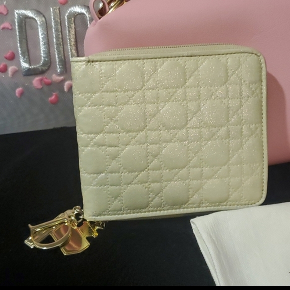Dior Handbags - Dior Cannage Zip-around Wallet with Charms